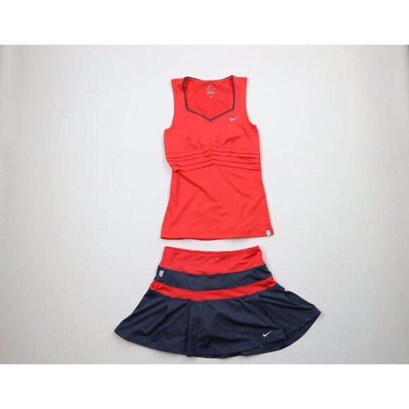 Vintage Nike Challenge Court Womens S 2 Piece Tennis Skirt Skort Set Pickleball